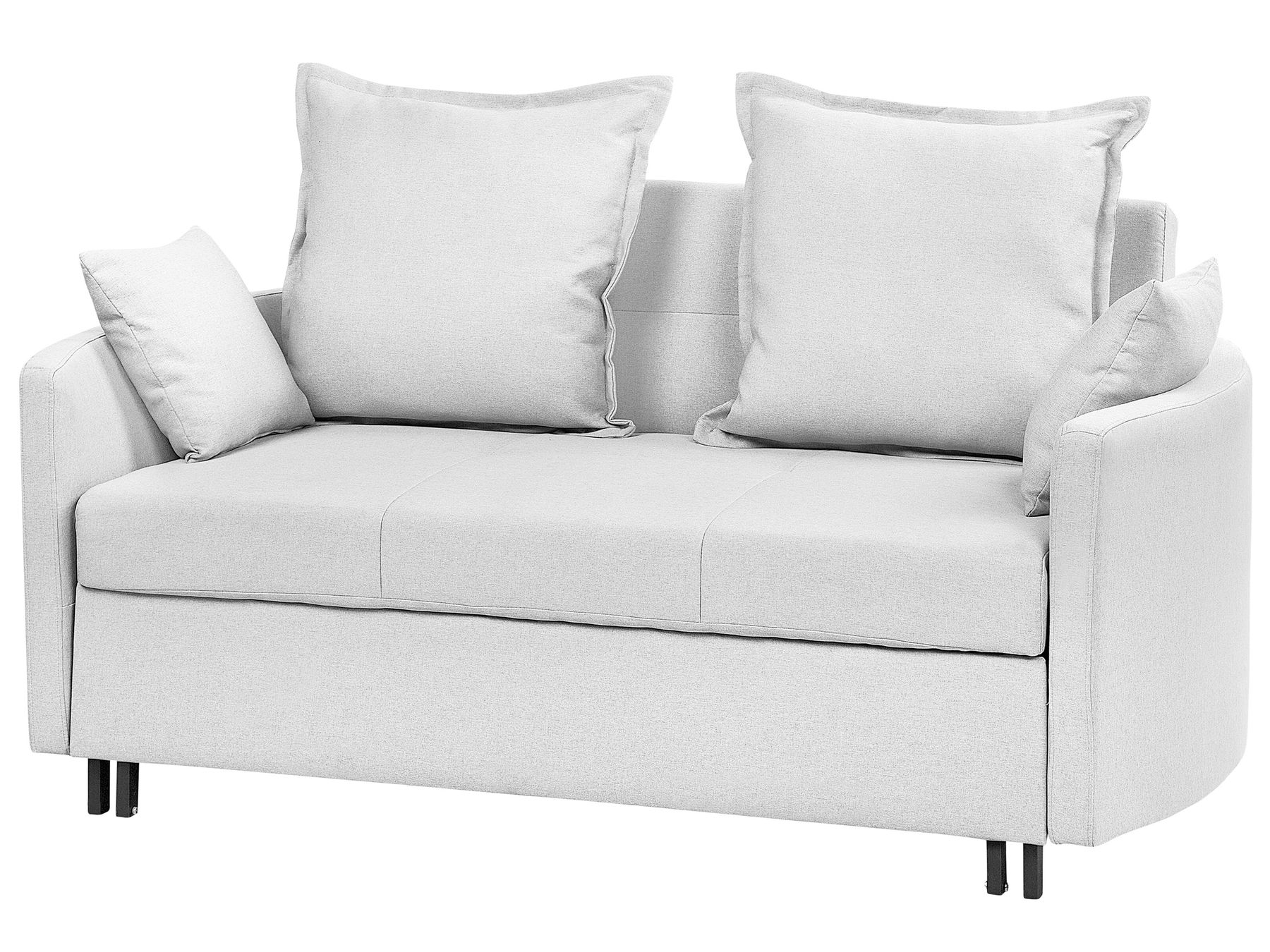 Fabric Sofa Bed Light Grey HOVIN