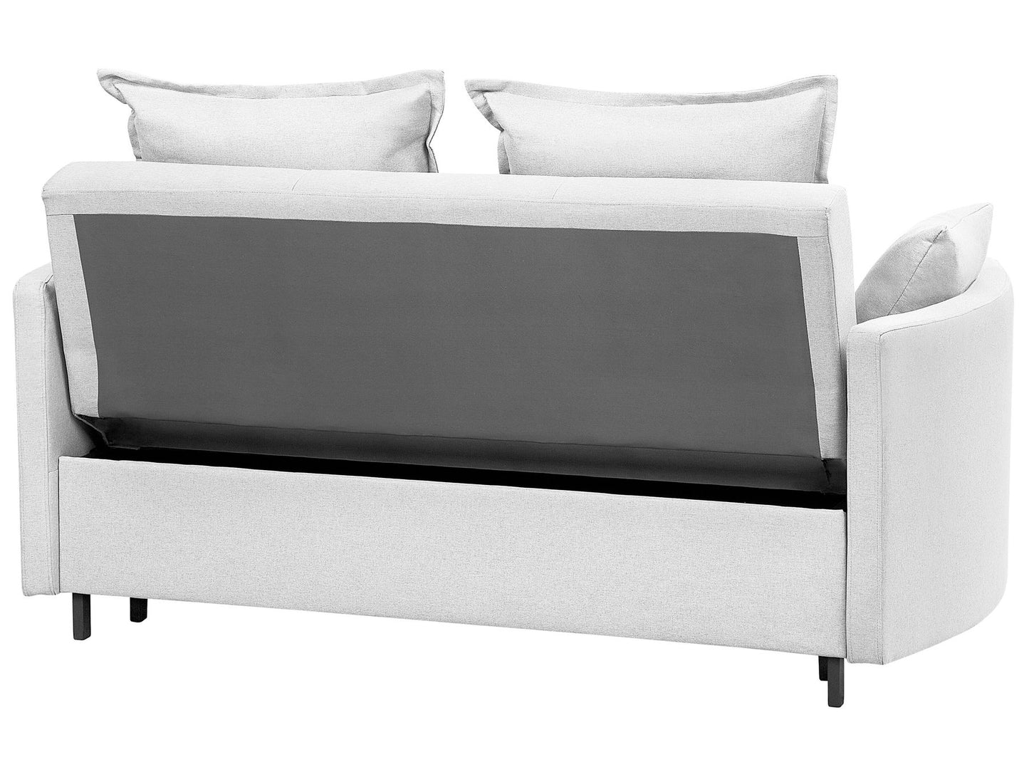 Fabric Sofa Bed Light Grey HOVIN