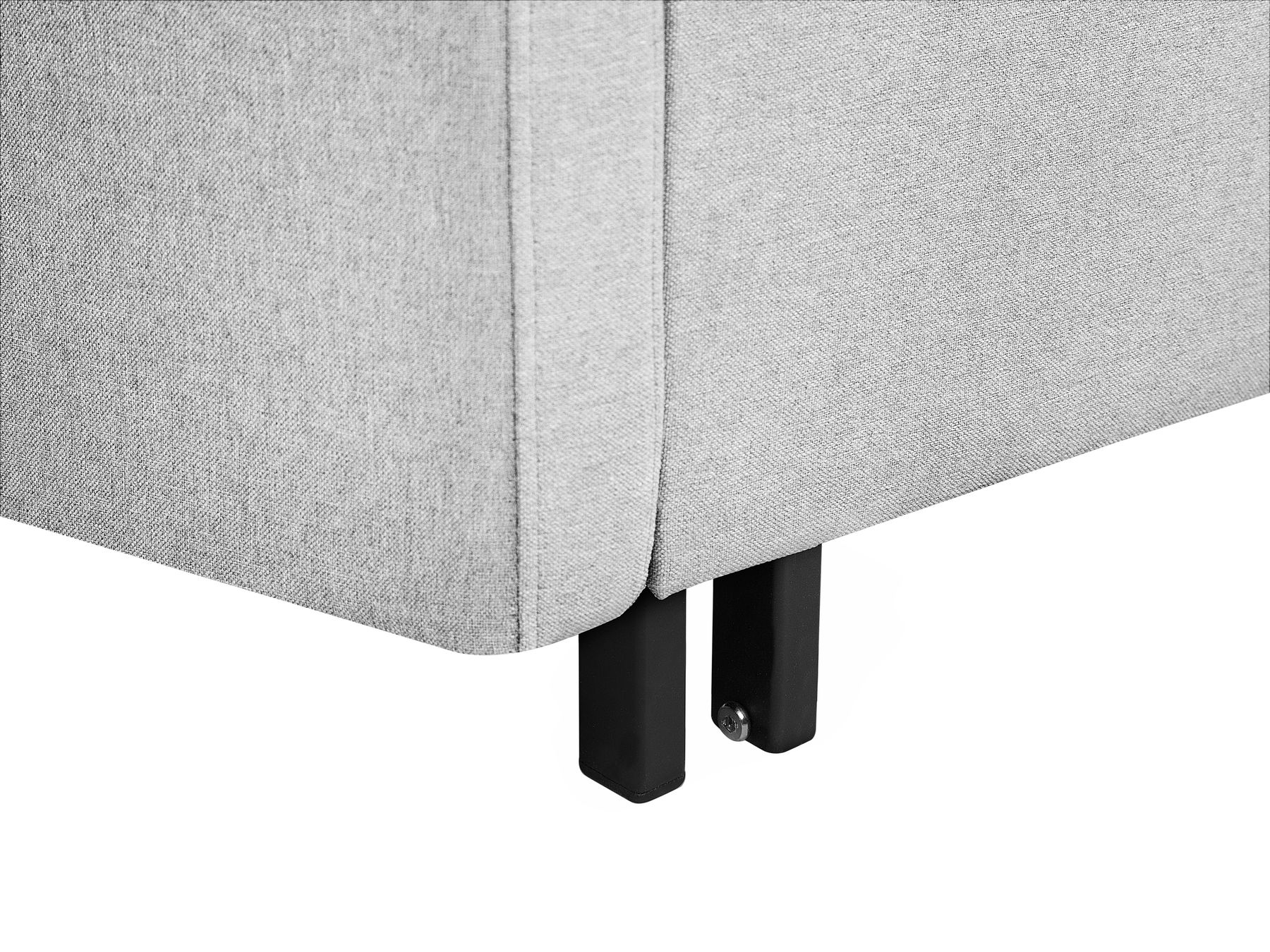 Fabric Sofa Bed Light Grey HOVIN