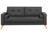 2 Seater Fabric Sofa Dark Grey