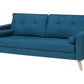 2 Seater Fabric Sofa Blue KALMAR