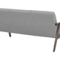 3 Seater Fabric Sofa Grey ASNES