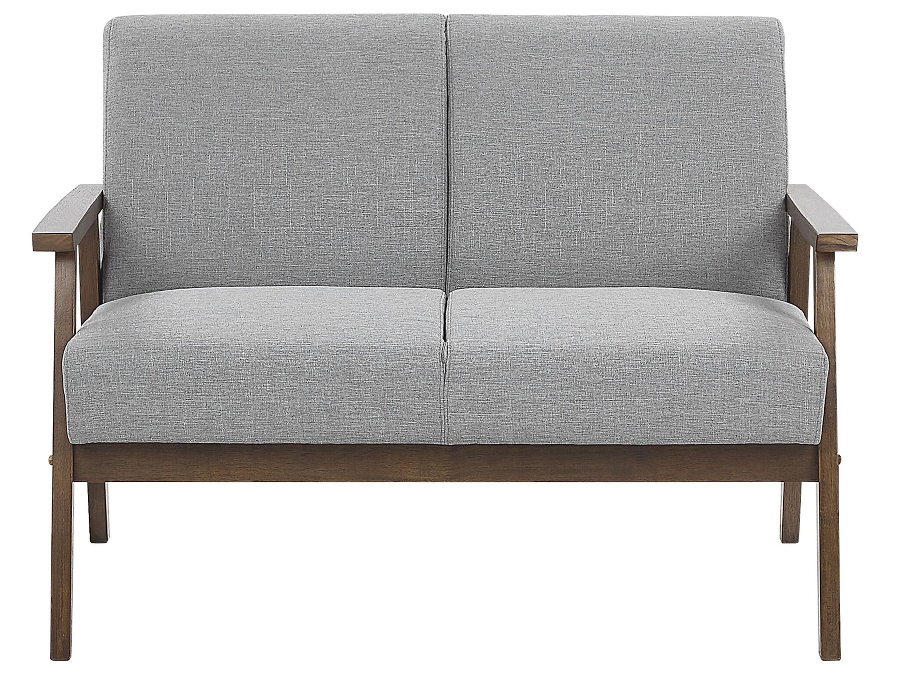 3 Seater Fabric Sofa Grey ASNES