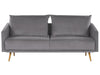 Sofa Velvet Grey 3 Seater