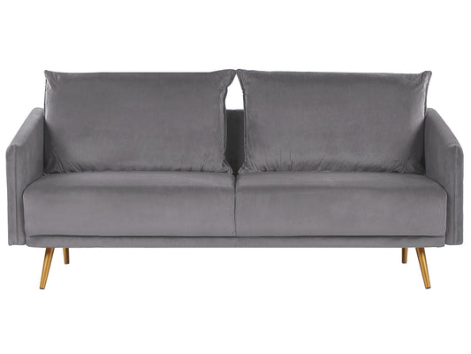 Sofa MAURA Velvet Grey 3 Seater