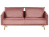 Sofa Velvet Pink 3 Seater