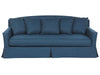 Sofa Fabric Navy Blue 3 Seater