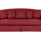 3 Seater Fabric Sofa Red GILJA
