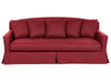 3 Seater Fabric Sofa Red