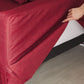 3 Seater Fabric Sofa Red GILJA