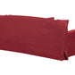 3 Seater Fabric Sofa Red GILJA