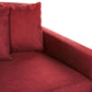 3 Seater Fabric Sofa Red GILJA