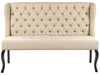 2 Seater Fabric Kitchen Sofa Beige