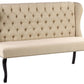 2 Seater Fabric Kitchen Sofa Beige TORSBY
