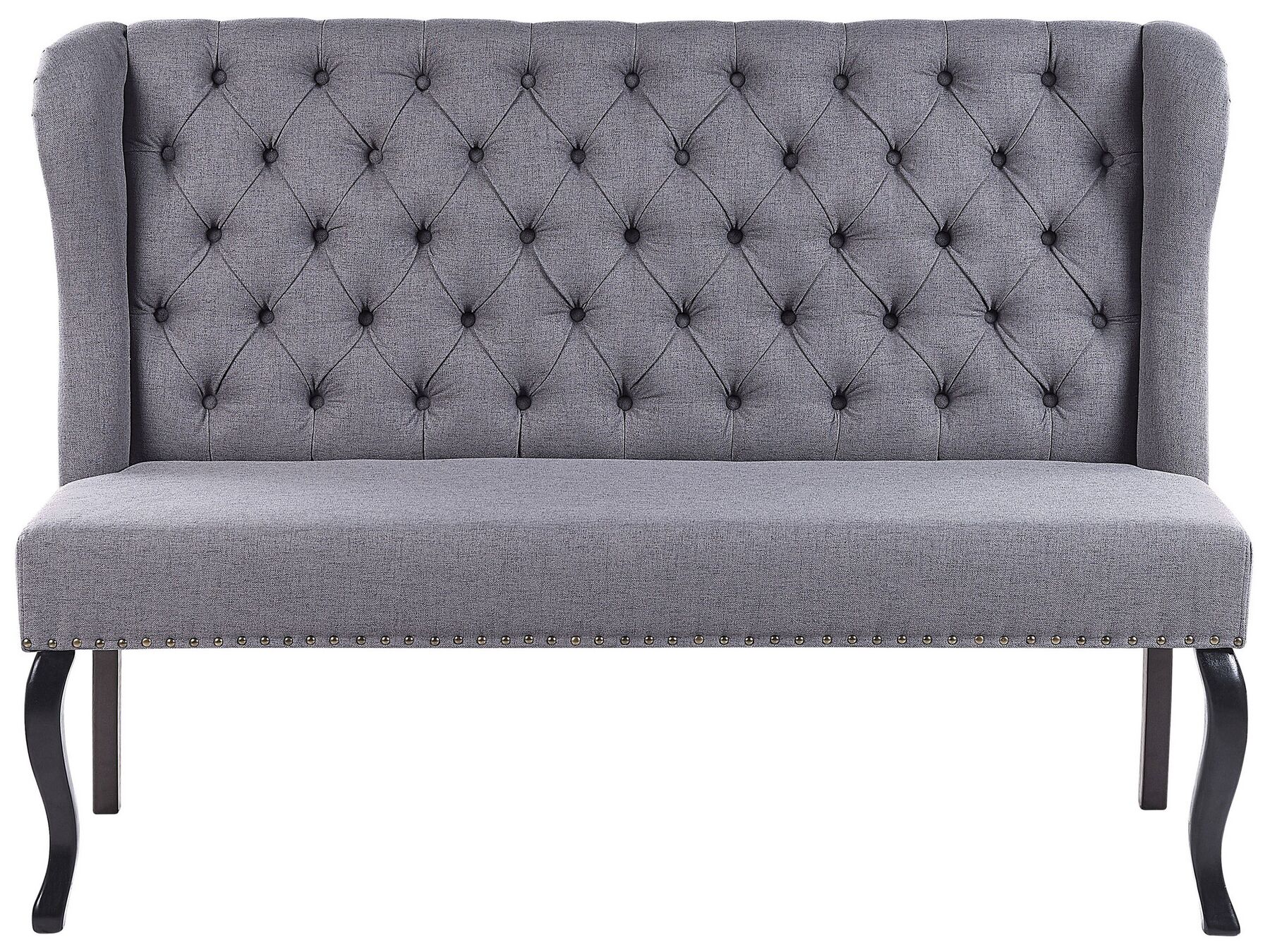2 Seater Fabric Kitchen Sofa Grey TORSBY
