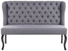 2 Seater Fabric Kitchen Sofa Grey