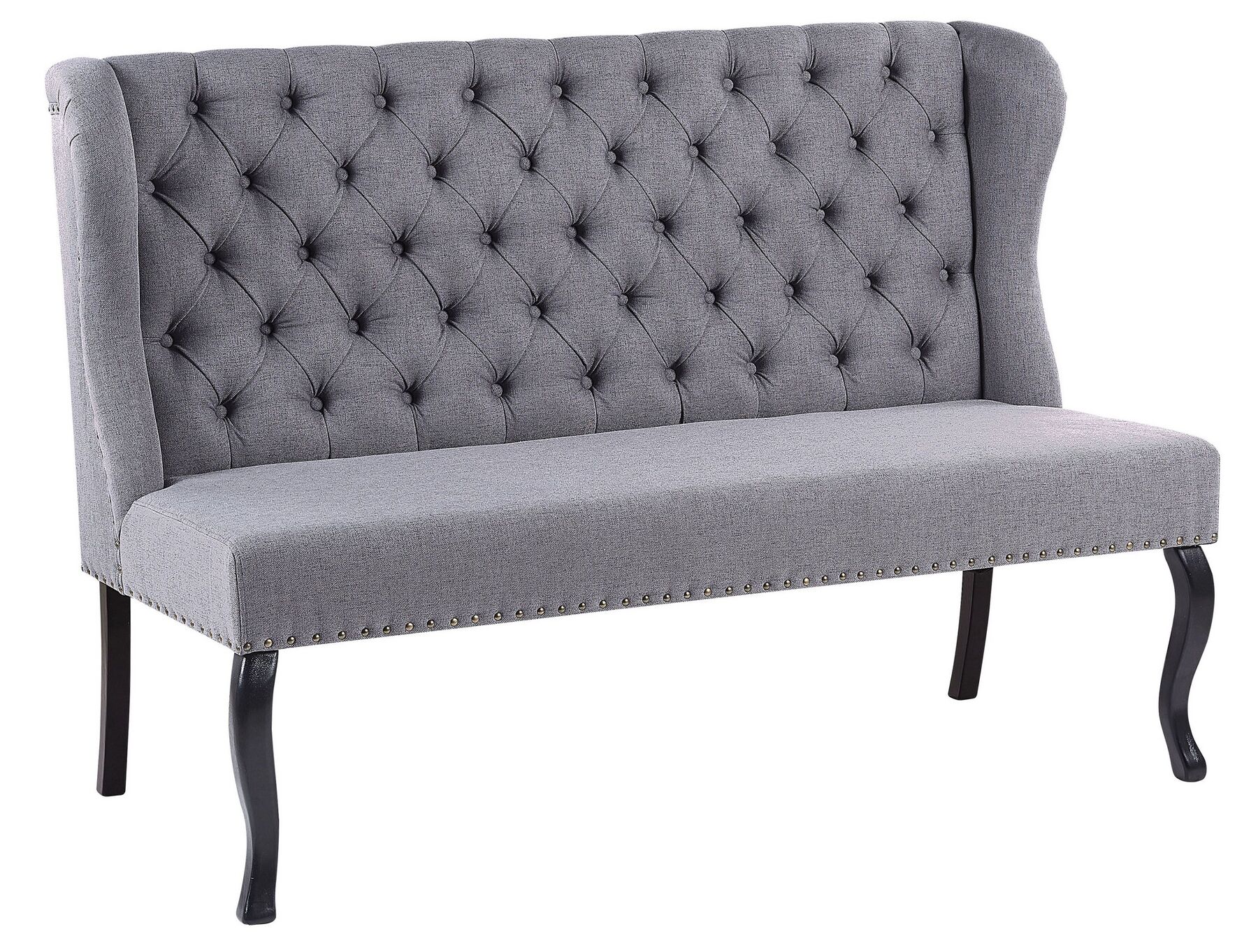 2 Seater Fabric Kitchen Sofa Grey TORSBY