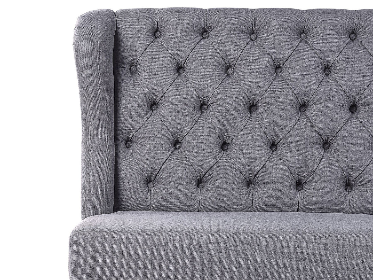 2 Seater Fabric Kitchen Sofa Grey TORSBY