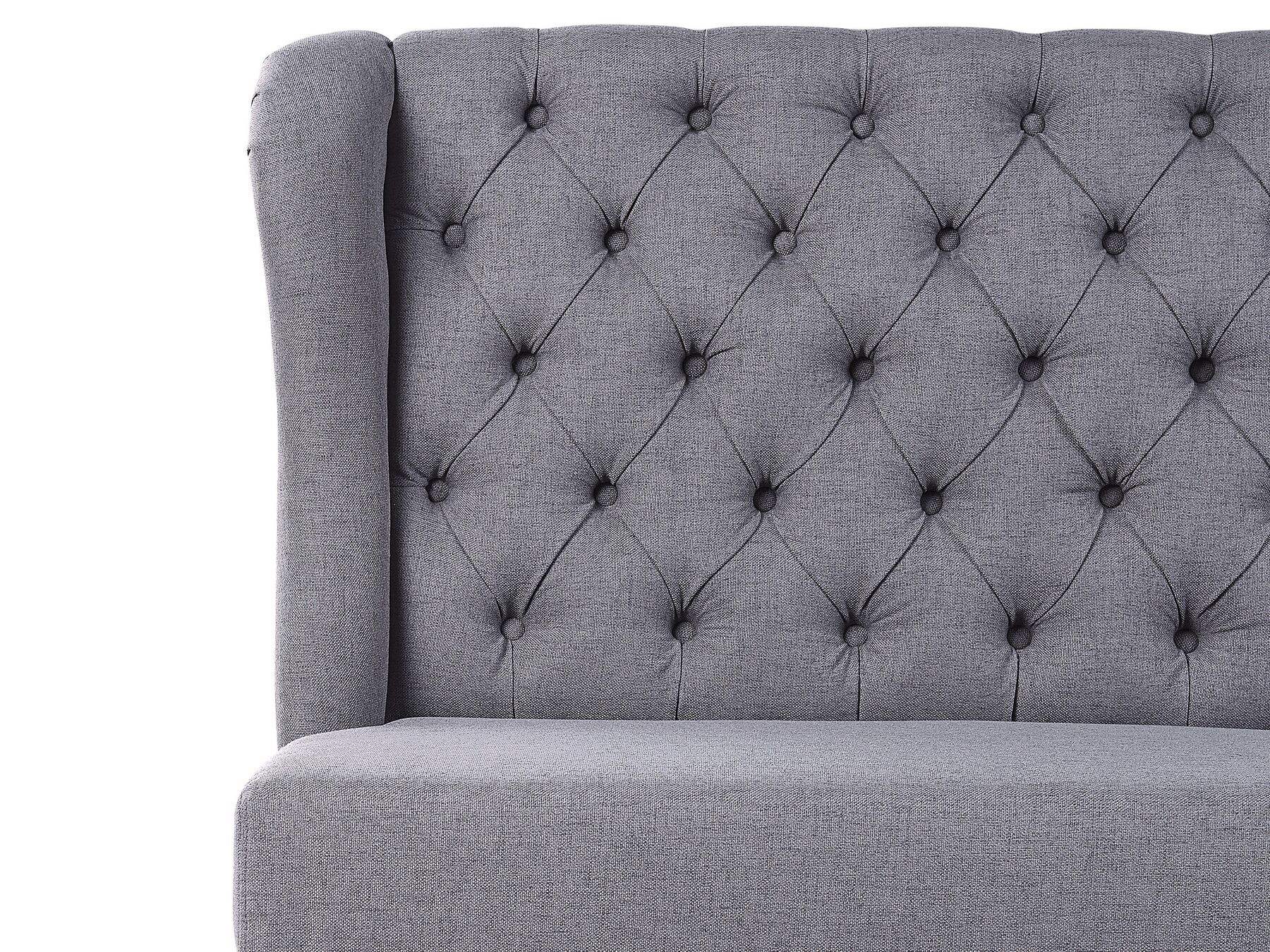 2 Seater Fabric Kitchen Sofa Grey TORSBY