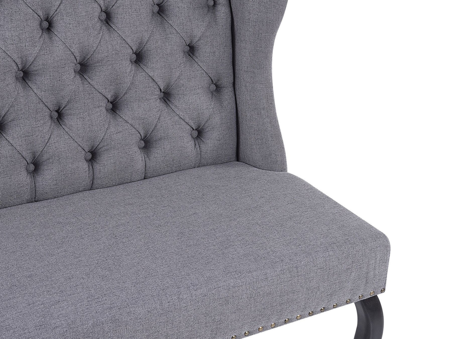 2 Seater Fabric Kitchen Sofa Grey TORSBY