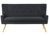 2 Seater Fabric Kitchen Sofa Black