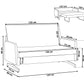 Fabric Sofa Bed Beige BELFAST