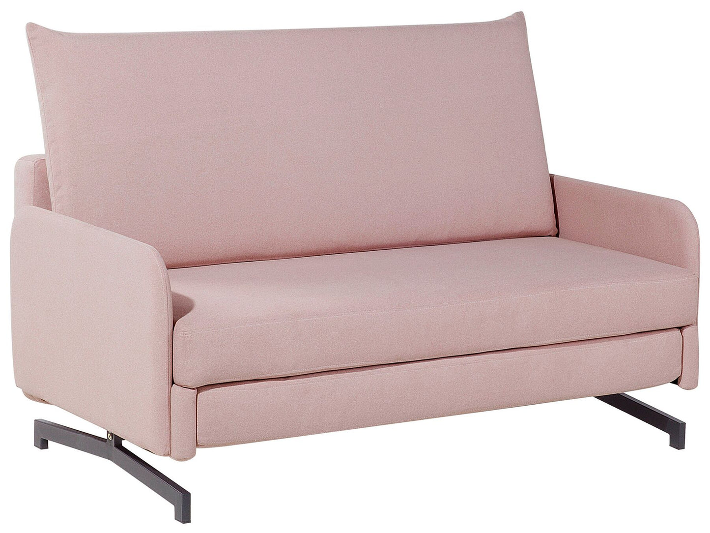 Fabric Sofa Bed Pink BELFAST
