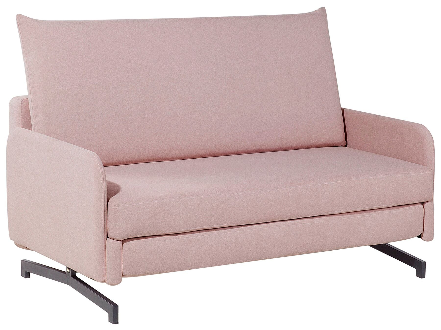 Fabric Sofa Bed Pink BELFAST