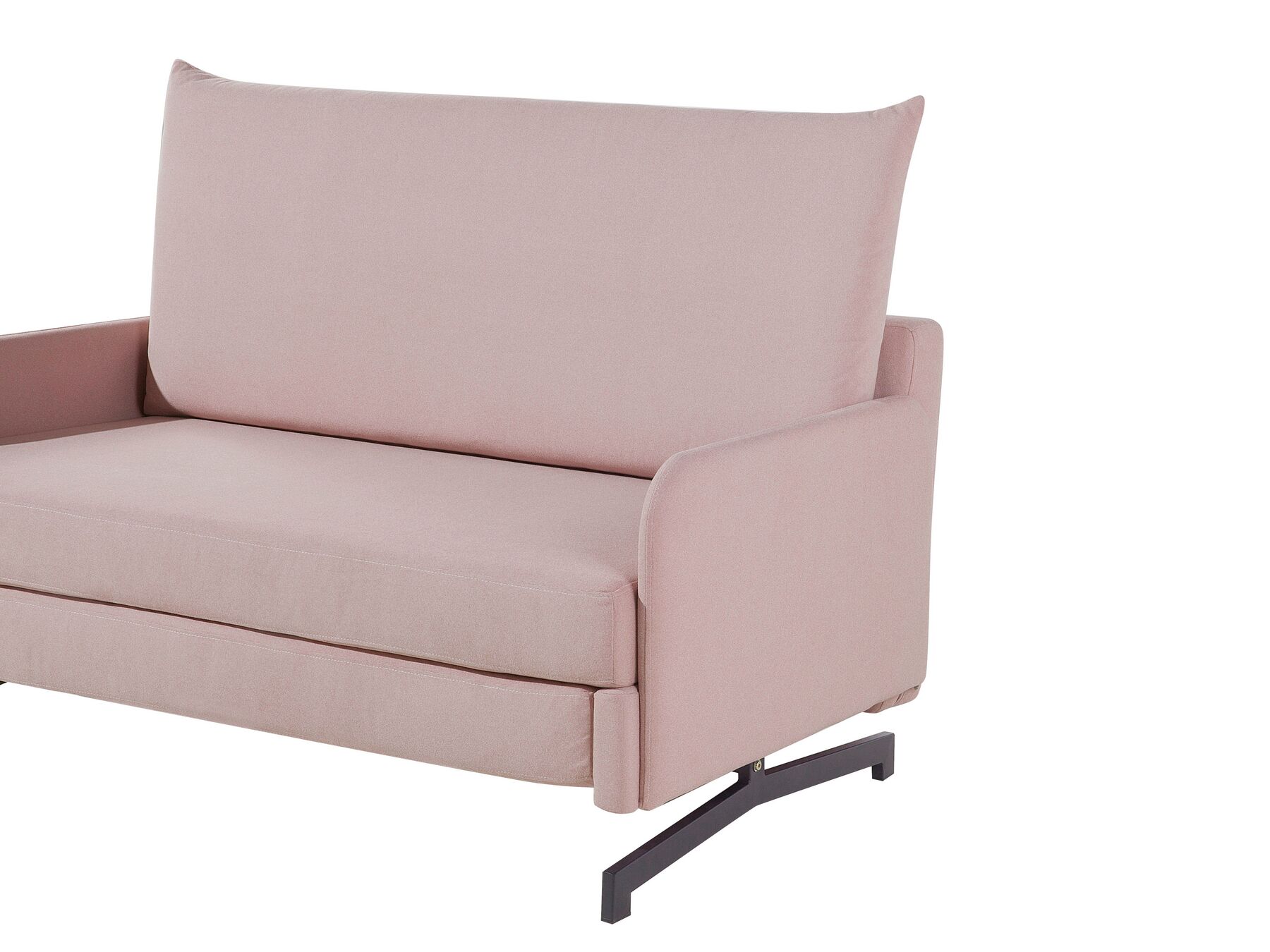 Fabric Sofa Bed Pink BELFAST