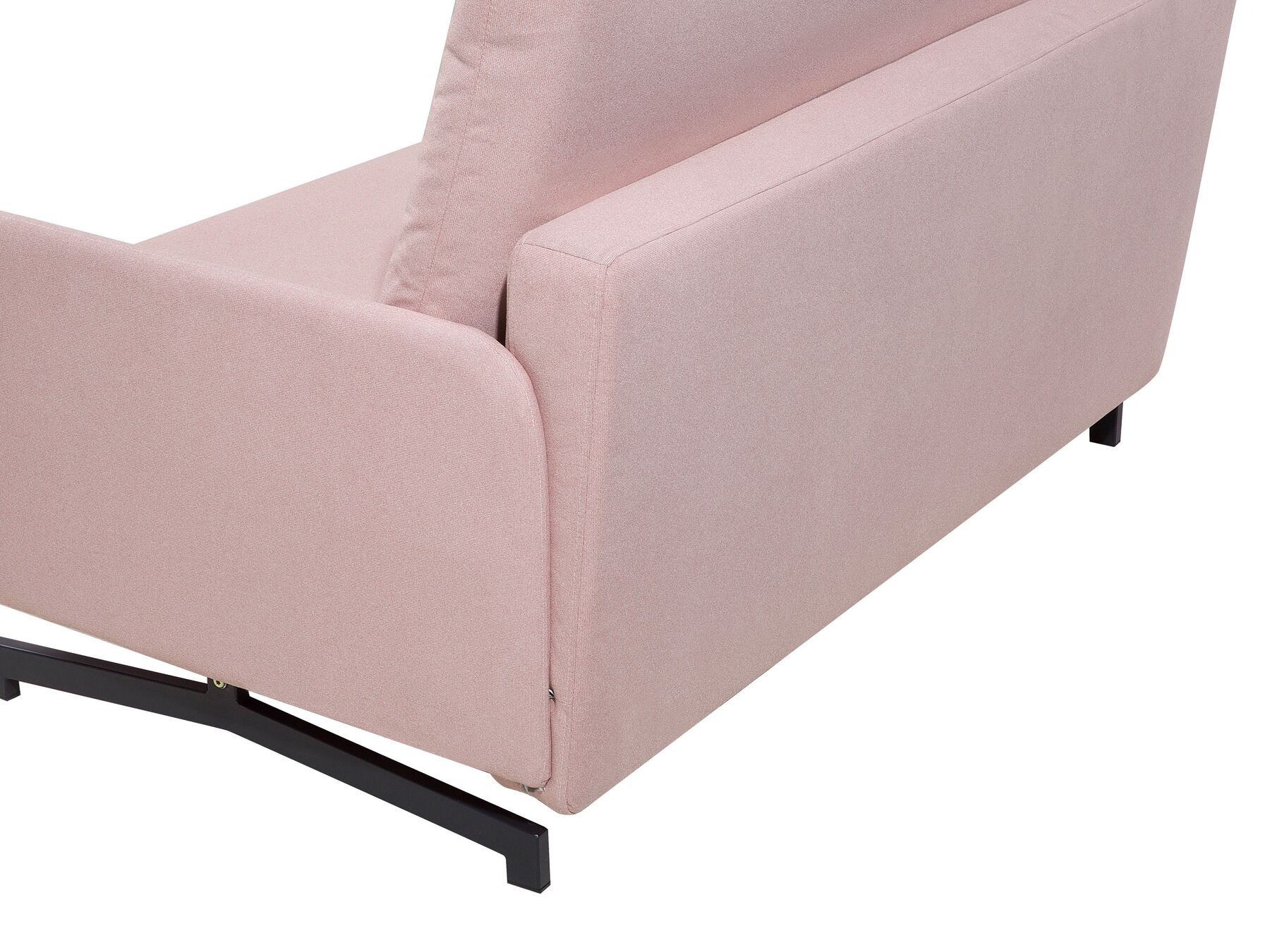 Fabric Sofa Bed Pink BELFAST