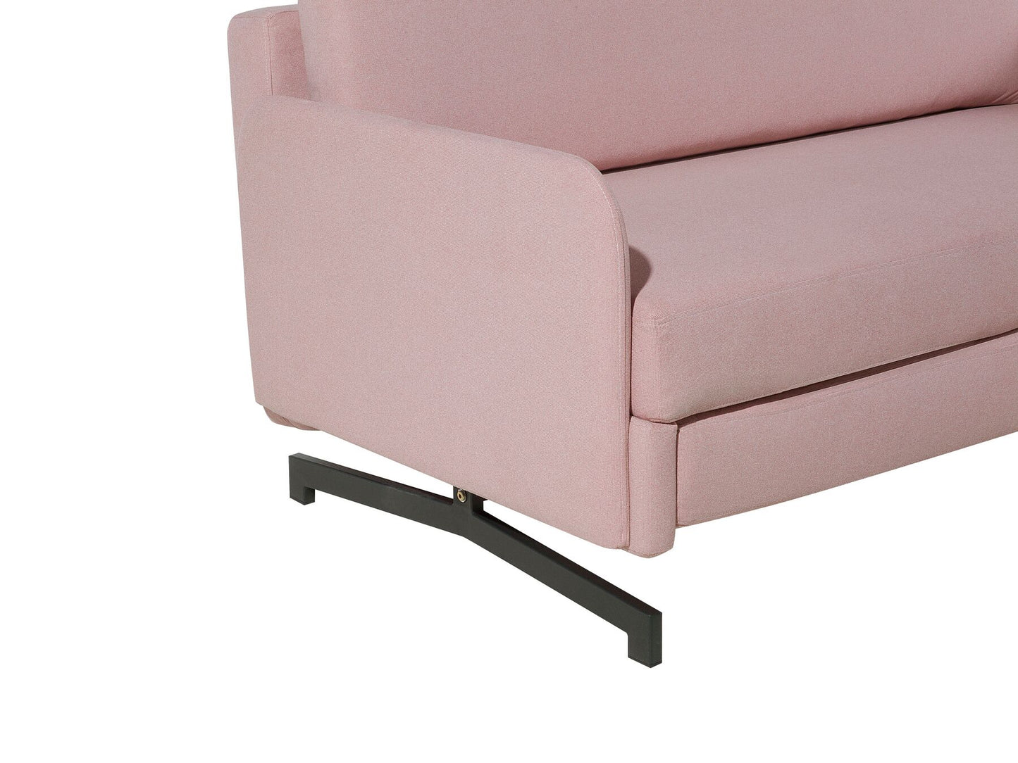 Fabric Sofa Bed Pink BELFAST