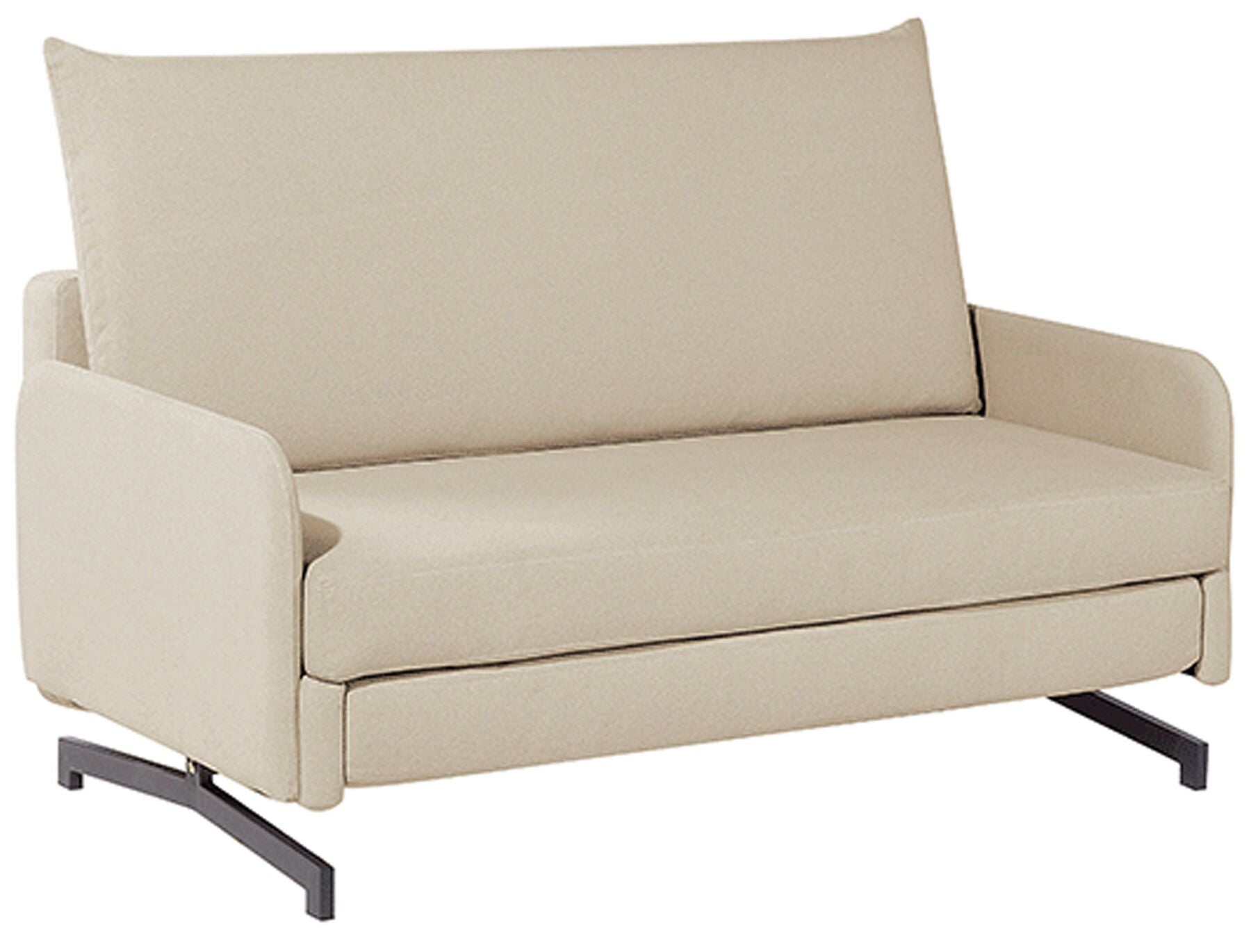 Fabric Sofa Bed Beige BELFAST
