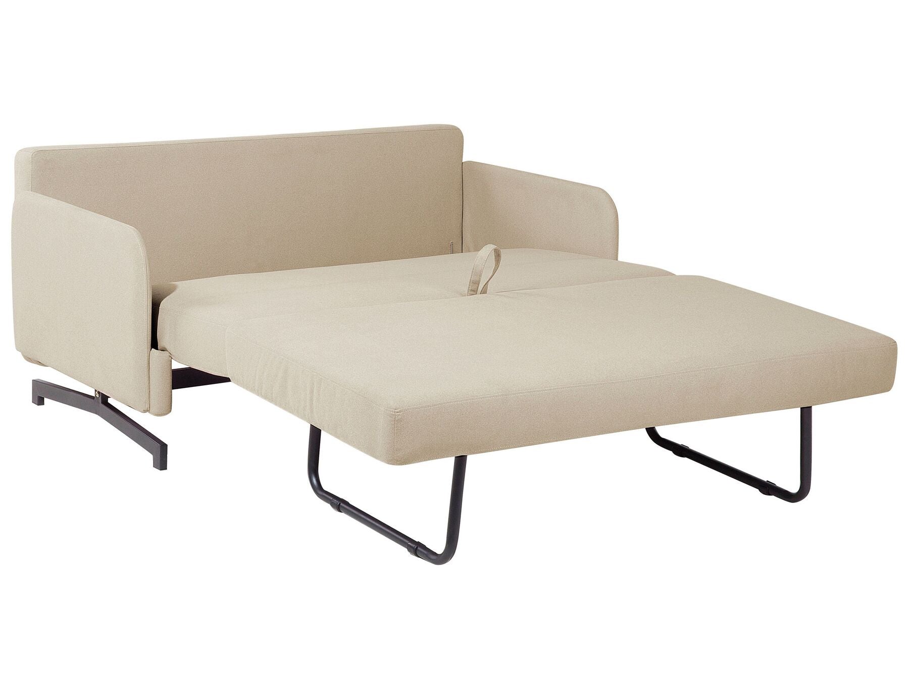Fabric Sofa Bed Beige BELFAST