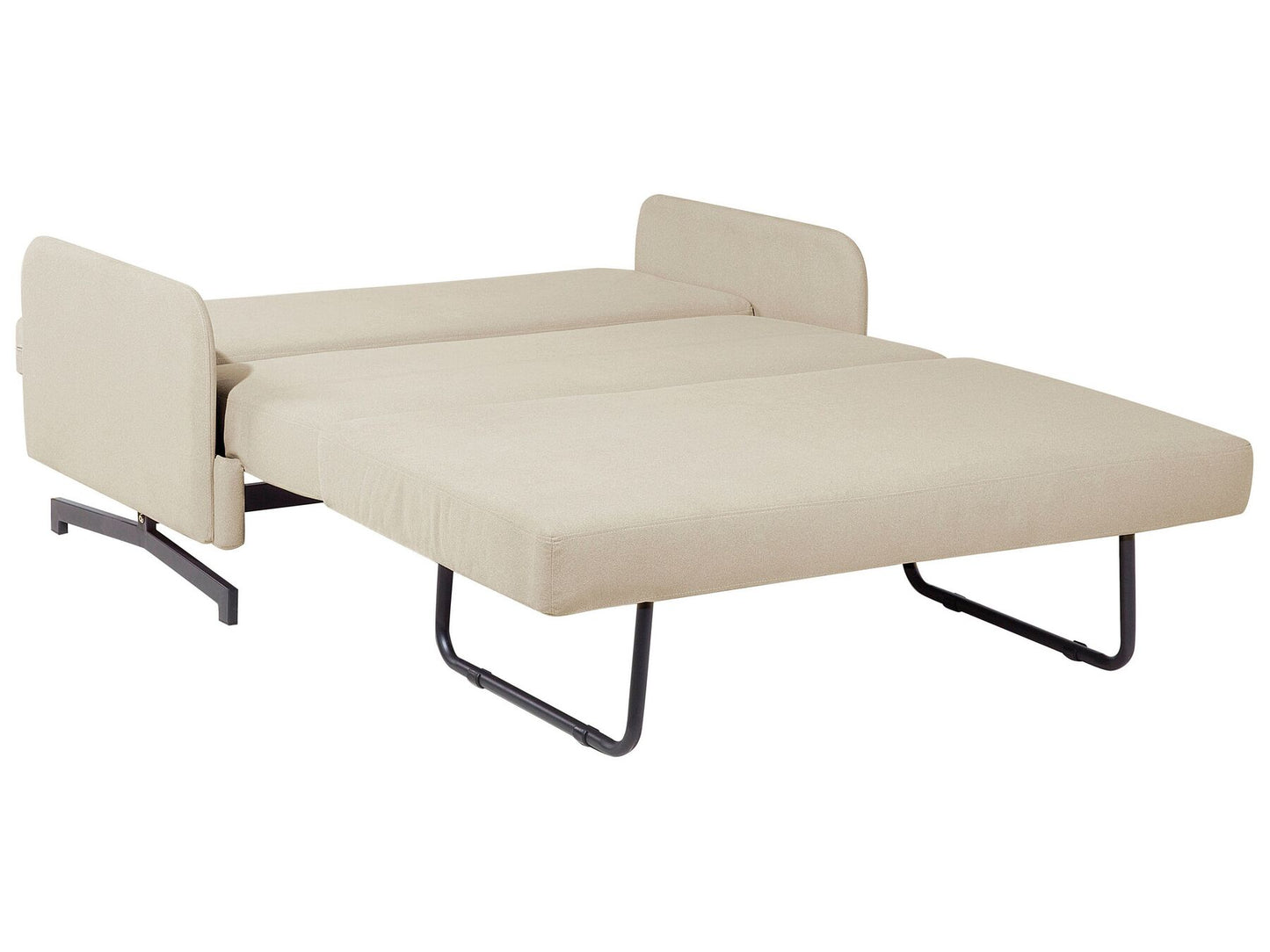 Fabric Sofa Bed Beige BELFAST