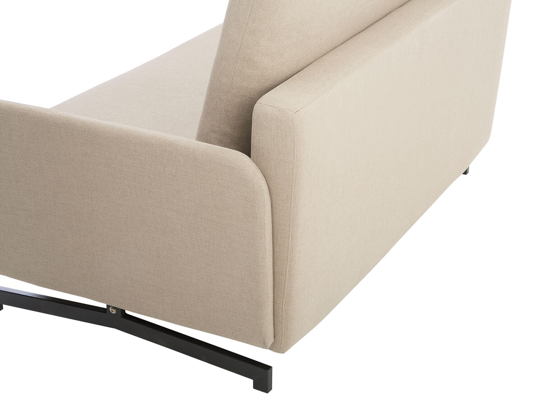 Fabric Sofa Bed Beige BELFAST