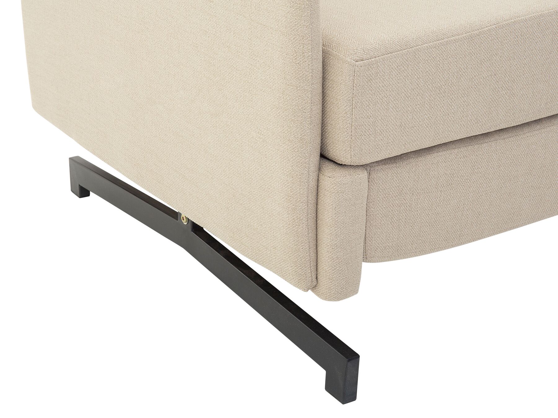 Fabric Sofa Bed Beige BELFAST