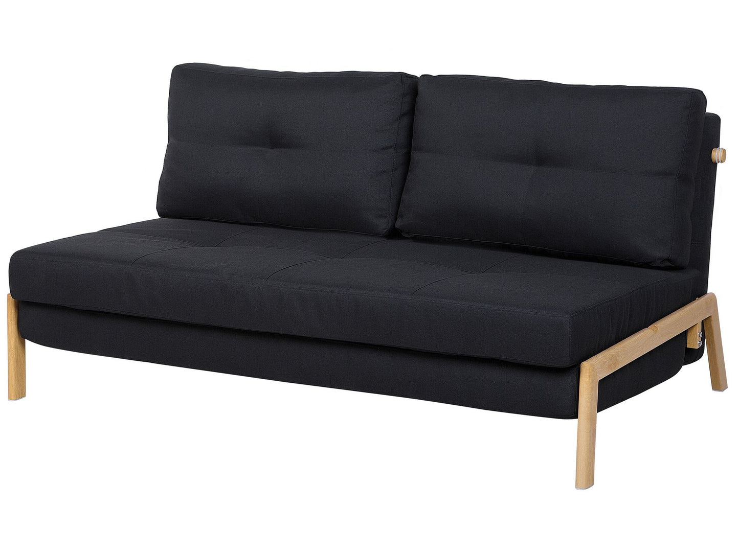 Fabric Sofa Bed Black EDLAND