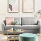3 Seater Fabric Sofa Grey TROSA