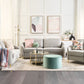 3 Seater Fabric Sofa Grey TROSA