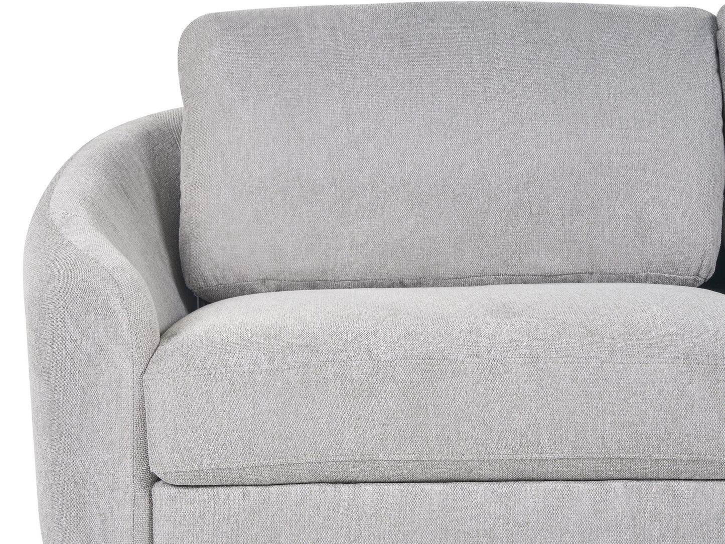 3 Seater Fabric Sofa Grey TROSA