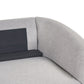 3 Seater Fabric Sofa Grey TROSA