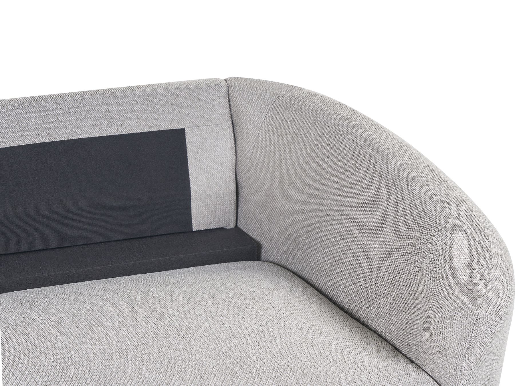 3 Seater Fabric Sofa Grey TROSA