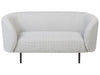 2 Seater Fabric Sofa Black and White