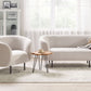 2 Seater Fabric Sofa Beige LOEN