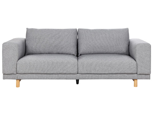 3 Seater Fabric Sofa Grey NIVALA