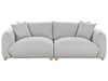3 Seater Fabric Sofa Light Grey