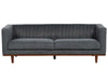 3 Seater Fabric Sofa Dark Grey