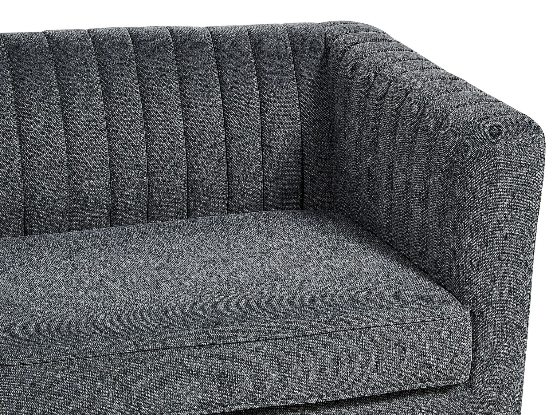 3 Seater Fabric Sofa Dark Grey SKAULE