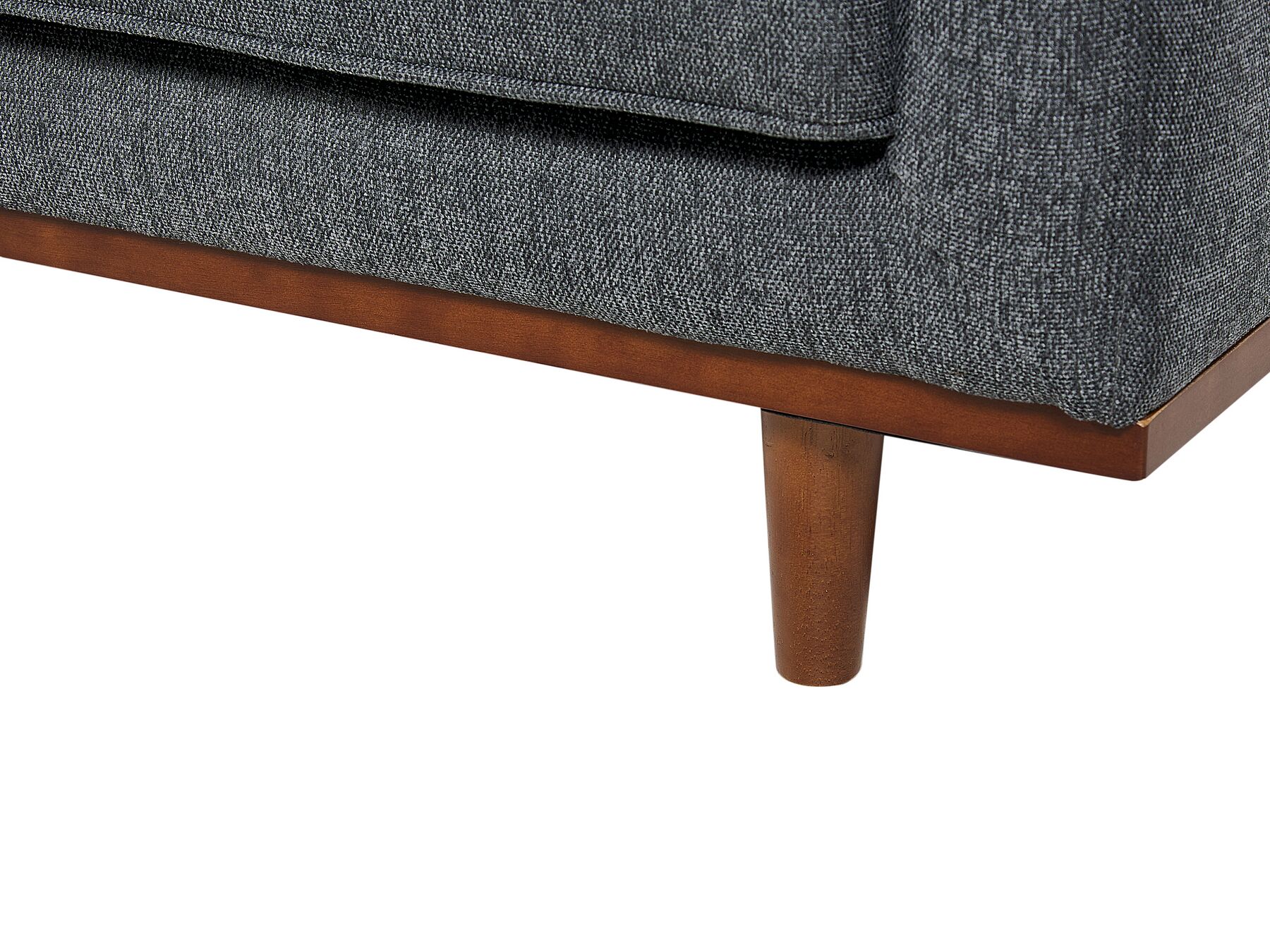 3 Seater Fabric Sofa Dark Grey SKAULE