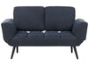 Fabric Sofa Bed Dark Blue